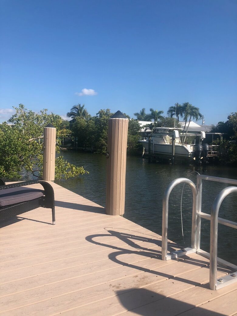 Home Exchange in Naples, FL dock on canal