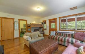 Home Exchange in Truckee, CA, second living space with bunk bed