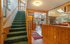 Home Exchange in Truckee, CA, stairs up to loft space