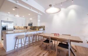 Dining area open to the kitchen