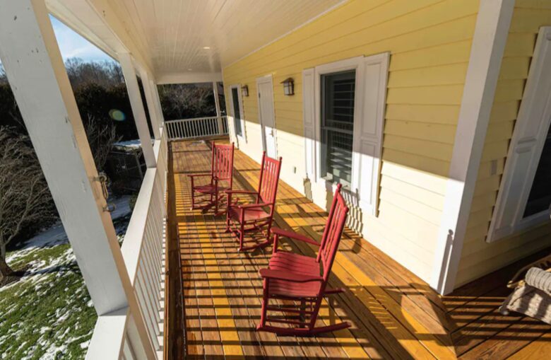 Wrap around deck