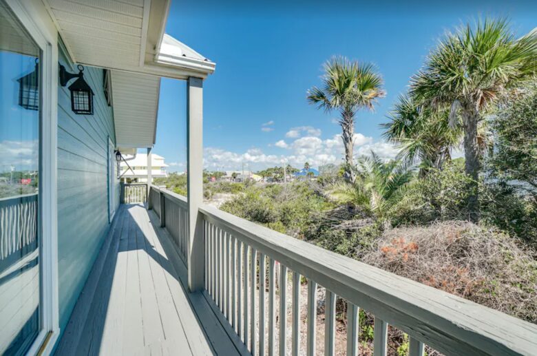 Balcony with views