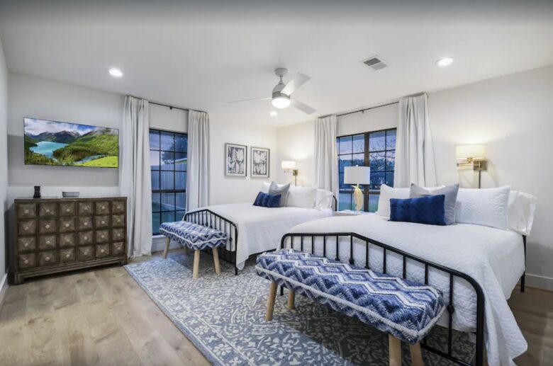 Stylish guest room