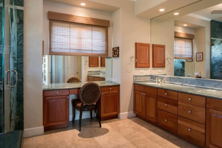 Spa-like master bathroom