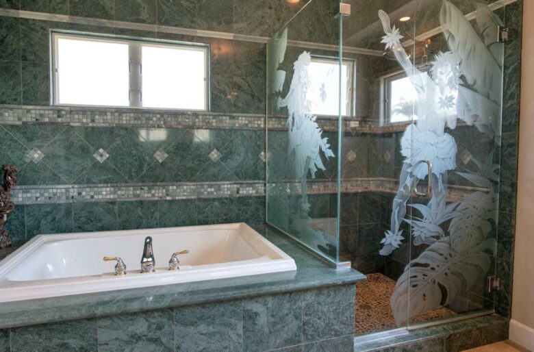 Spa-like master bathroom