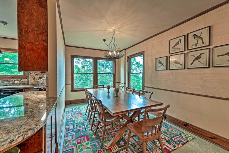 Gather for a family-style meal at the kitchen table!