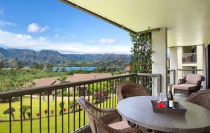 Home Exchange in Hanalei Bay, Hawaii, balcony with a view
