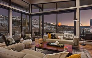 Floor-to-ceiling windows with gorgeous views