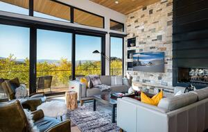 Floor-to-ceiling windows with gorgeous views