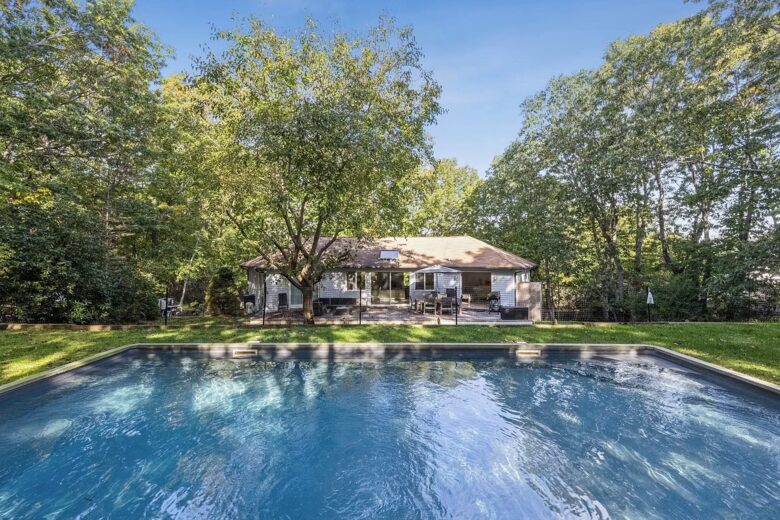 Home Exchange in Sag Harbor, NY expansive gated pool