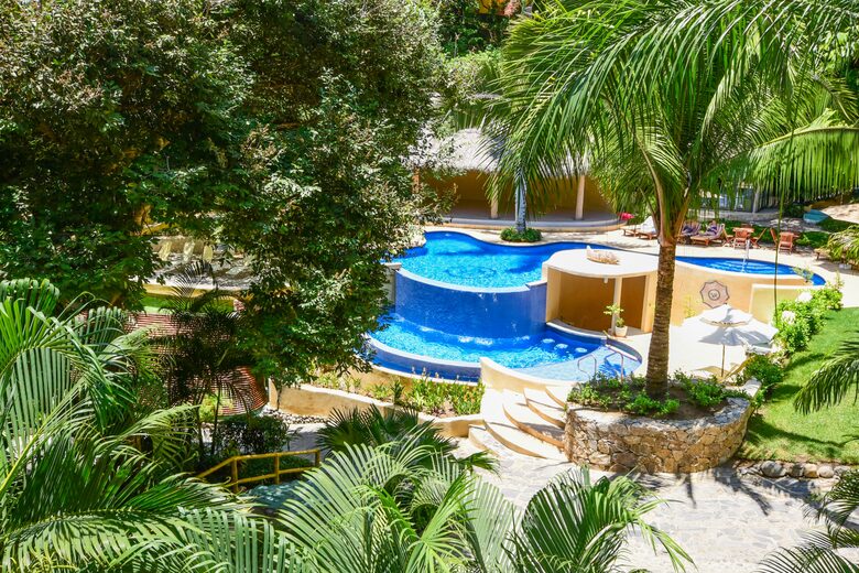 Home Exchange in Sayulita Nay. Mexico, resort style tropical pool