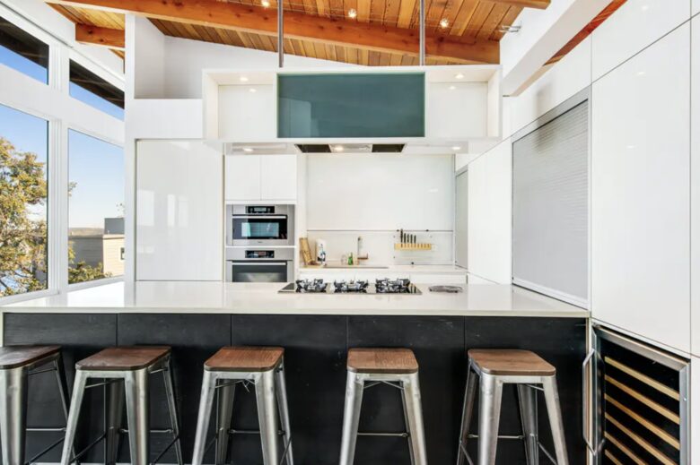 Home Exchange in Austin, TX 5 counter seats at the kitchen