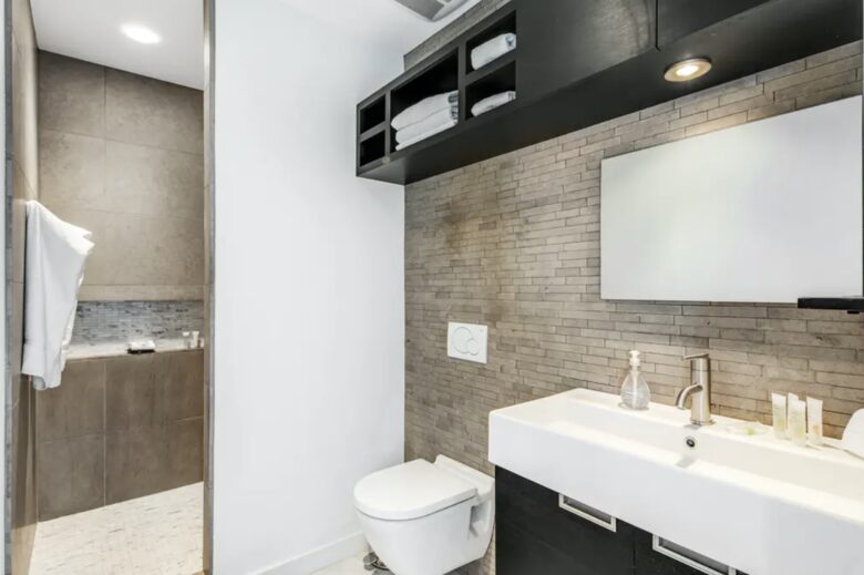 Home Exchange in Austin, TX hallway bathroom on main level