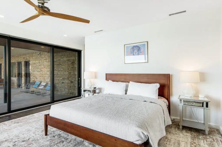Home Exchange in Austin, TX master suite with king bed