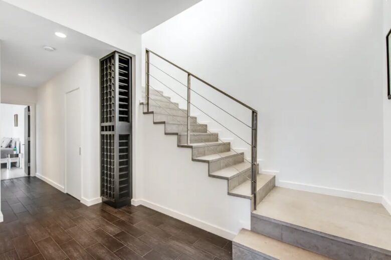 Home Exchange in Austin, TX stairs to lower level