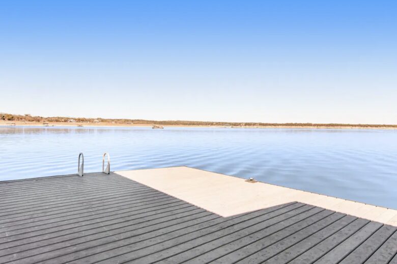 Home Exchange in Austin, TX dock with plenty of space for floats