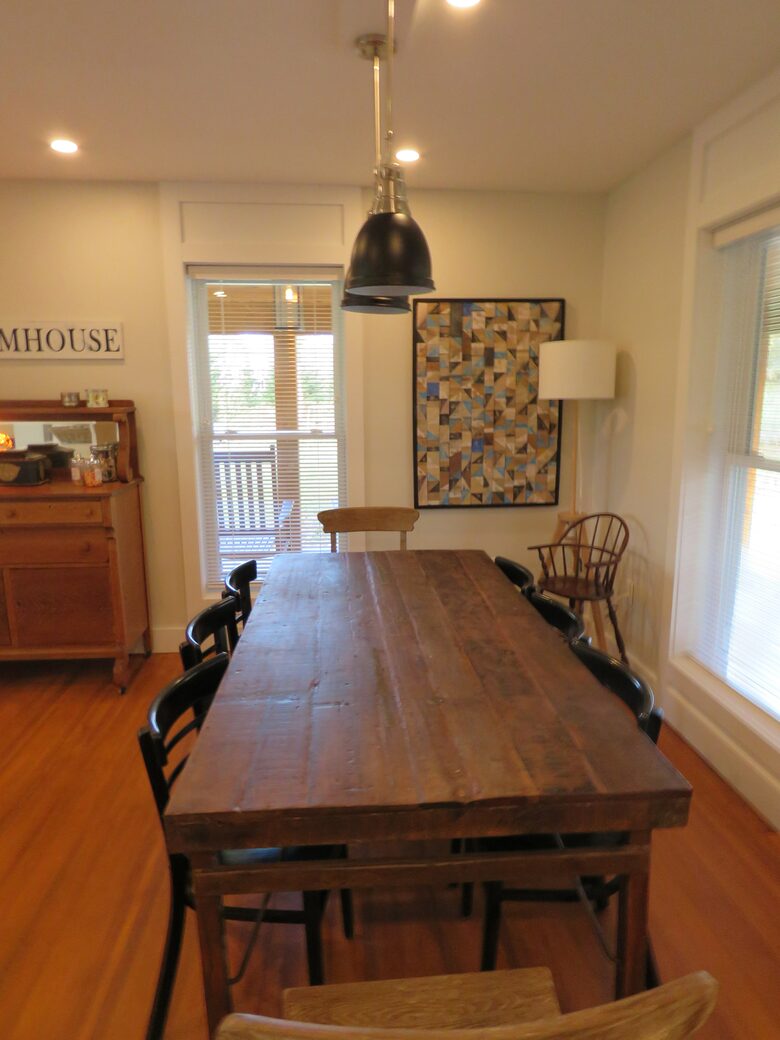 Home Exchange in Hillsdale, NY dining room with large wood table