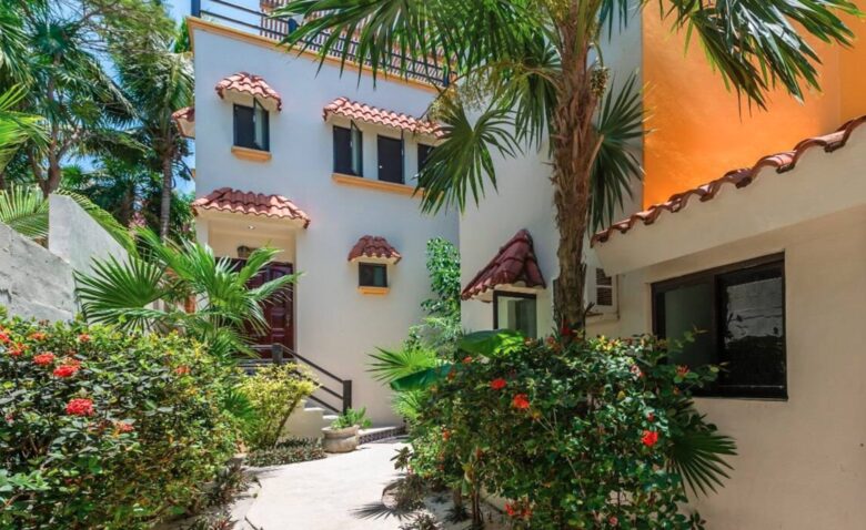 Exterior of villa