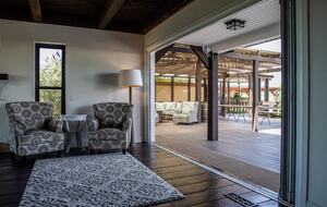 Home Exchange in Napa, CA family room with open concept living