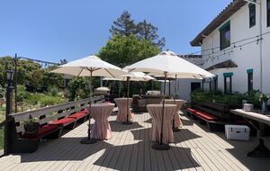 Home Exchange in Napa, CA patio set up for events