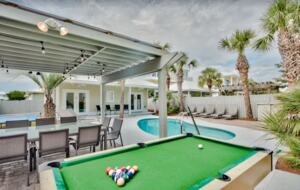 Outdoor pool table, ping pong and pool