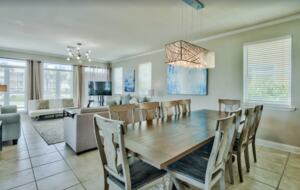 Open dining room