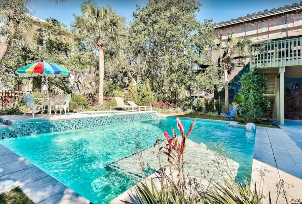 Backyard pool