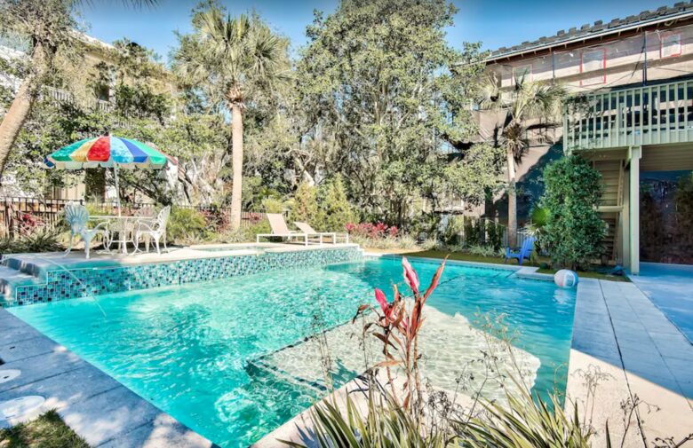 Backyard pool