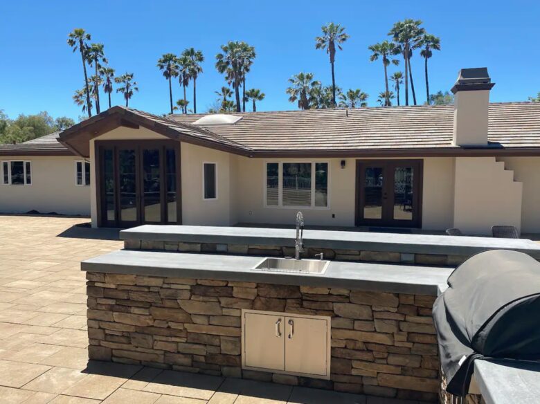 Back patio grill