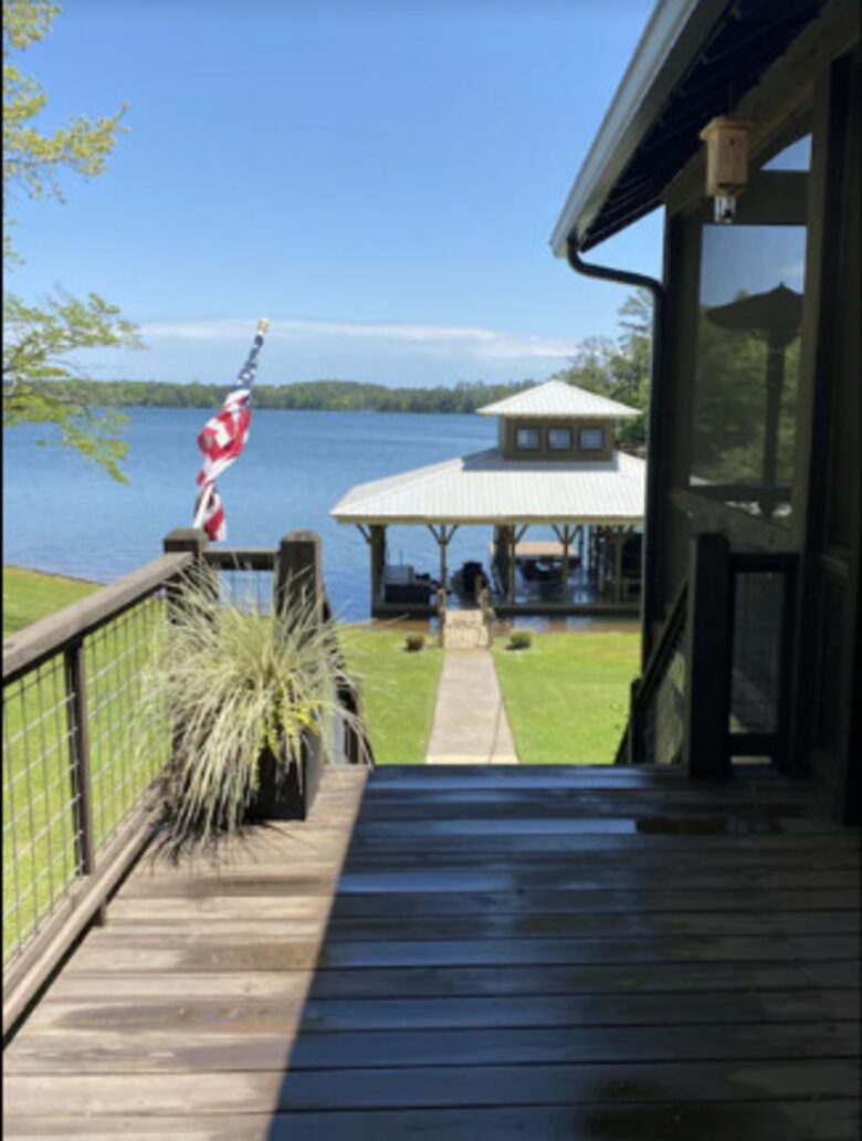 Walkway to the lake