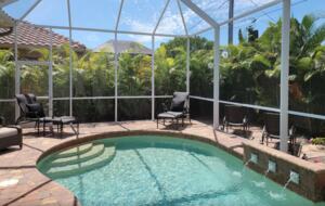 Covered heated pool
