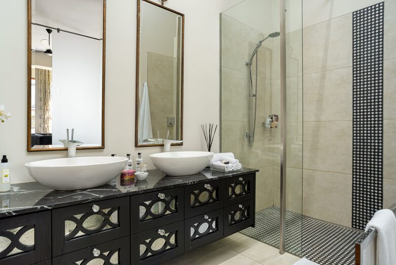 Outside bathroom