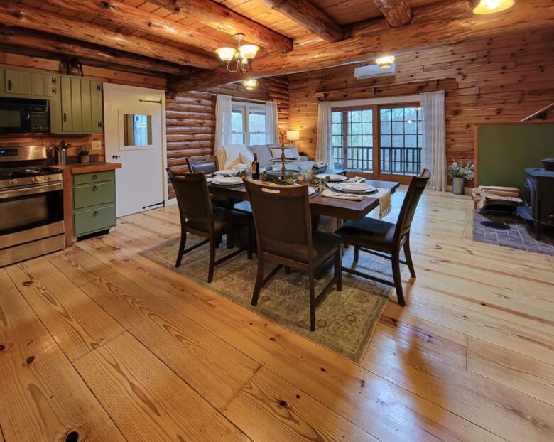 Open dining room