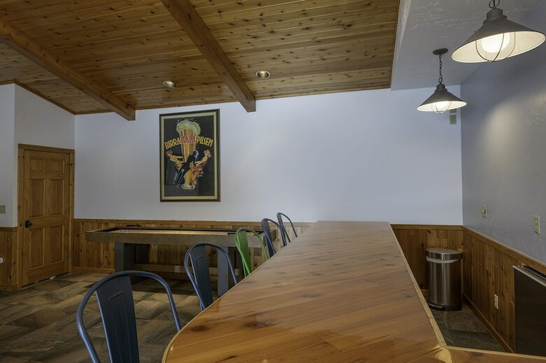 Home Exchange in Eagle River, WI media room bar