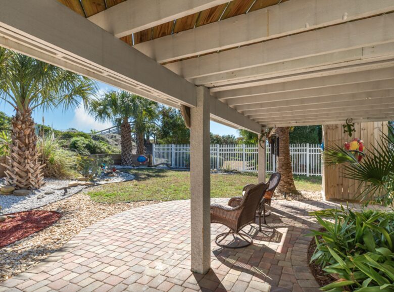 Lower patio
