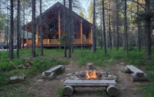 Stone-wrapped fire pit