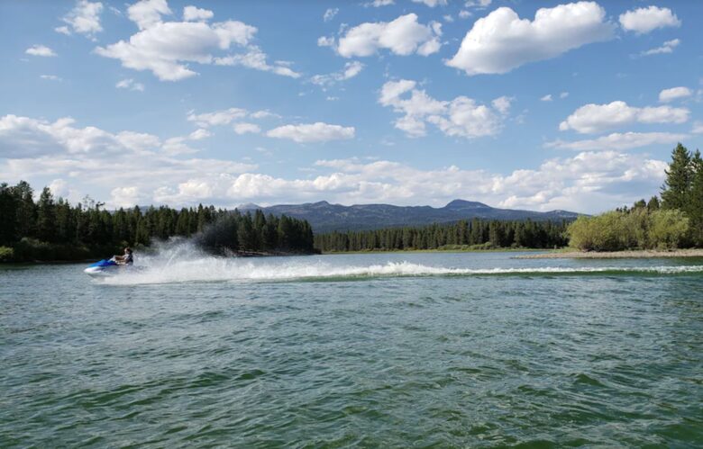 Jet skiing