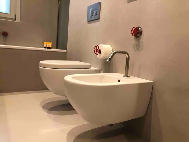 Master bath with shower and bath