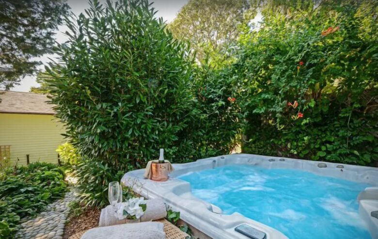 Main house hot tub