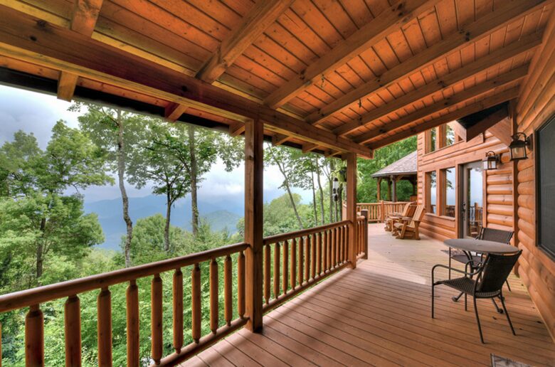 Upstairs Porch and View