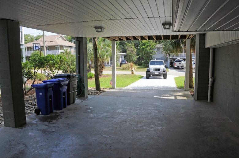 Covered Parking and Private Driveway