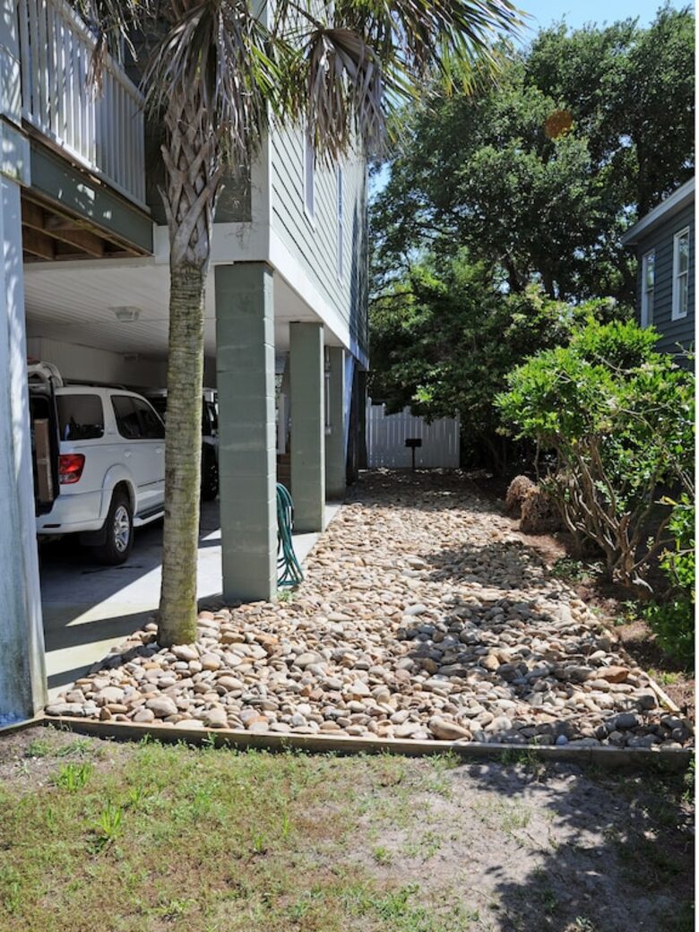 Landscaped Side of the House