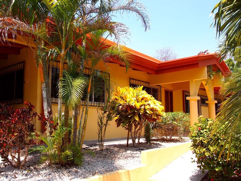 Front of the villa