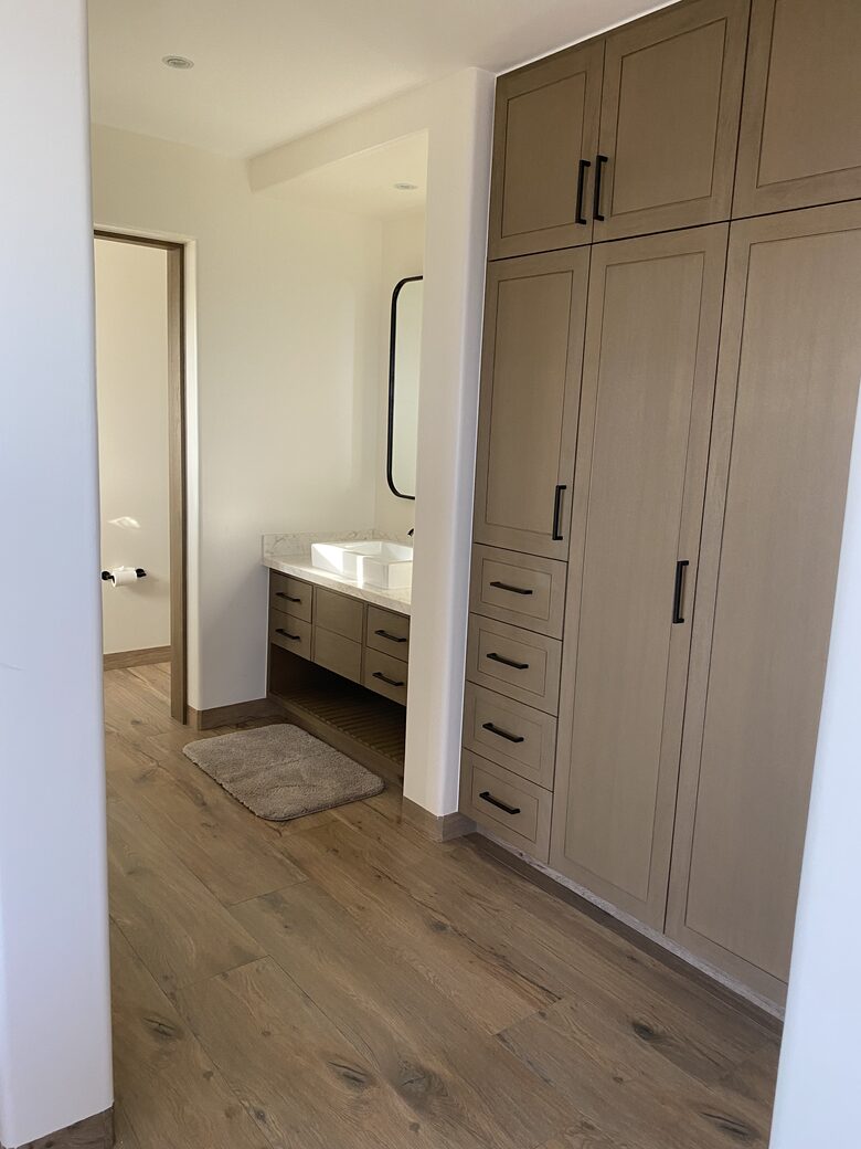 Casita bathroom with shower
