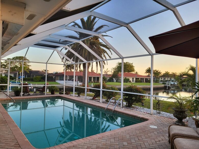 Tropical Waterfront Home with a Pool and Gulf Access - Punta Gorda, Florida