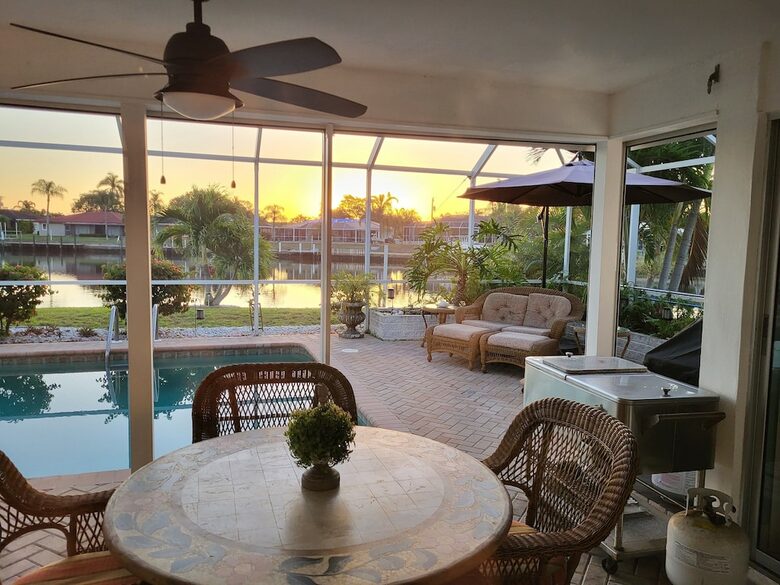 Tropical Waterfront Home with a Pool and Gulf Access - Punta Gorda, Florida