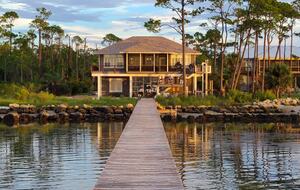 High Times bayfront with pier, swimming pool and 2 hot tubs on #1 Beach in America - St George Island, Florida