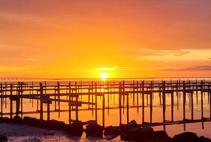 High Times bayfront with pier, swimming pool and 2 hot tubs on #1 Beach in America - St George Island, Florida