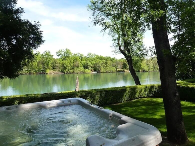 View from the hot tub