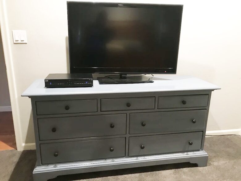 Master bedroom TV